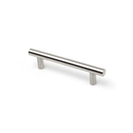 Rei Tirador Asa Modelo 891h - Acero Inoxidable con Acabado Aluminio, 96 mm entre Puntos para Muebles