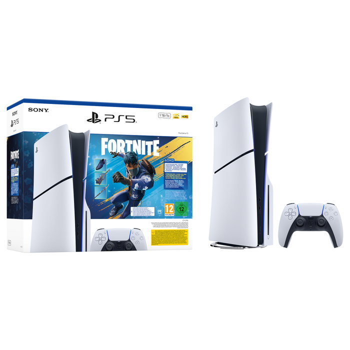 Sony PlayStation 5 Slim Disc + Fortnite Flowering Chaos Bundle, 1 TB, Blanco/Negro, CFI-2100</div>