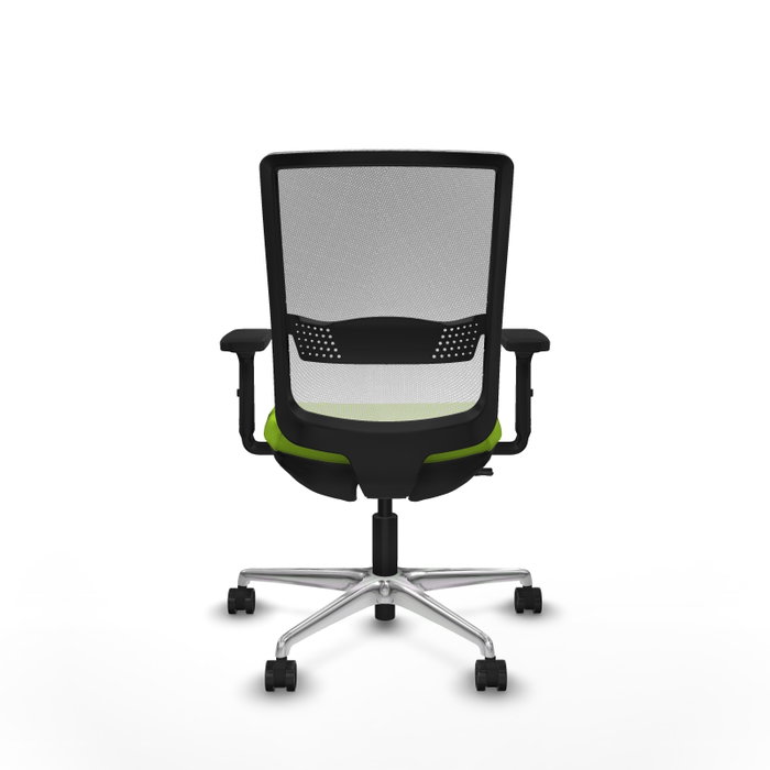 PIQUERAS Y CRESPO Silla de oficina Haches con mecanismo Sincro/Traslack, Pistacho y Blanco