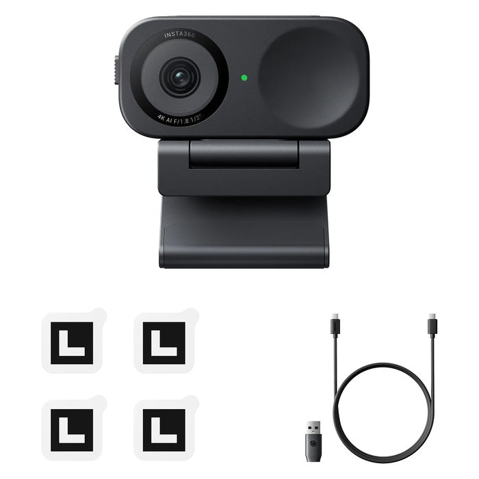Insta360 Link 2C Cámara Web 4K Ultra HD, 3840 x 2160 Pixeles, 60 pps, Zoom Digital 4x, USB, Negro Insta360 Link 2C Cámara Web 4K Ultra HD, 3840 x 2160 Pixeles, 60 pps, Zoom Digital 4x, USB, Negro