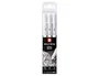 Sakura Gelly Roll Estuche de 3 Bolígrafos de Gel Blanco Brillante Fino, Medio y Grueso