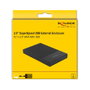 DeLOCK Carcasa Externa para HDD/SSD SATA 2.5 Pulg. USB Micro-B Negro