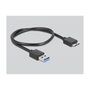 DeLOCK Carcasa Externa para HDD/SSD SATA 2.5 Pulg. USB Micro-B Negro