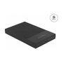 DeLOCK Carcasa Externa para HDD/SSD SATA 2.5 Pulg. USB Micro-B Negro