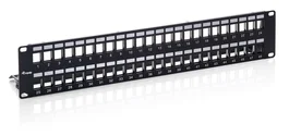 Equip Panel de parcheo 48x RJ45 Cat6 2U Negro