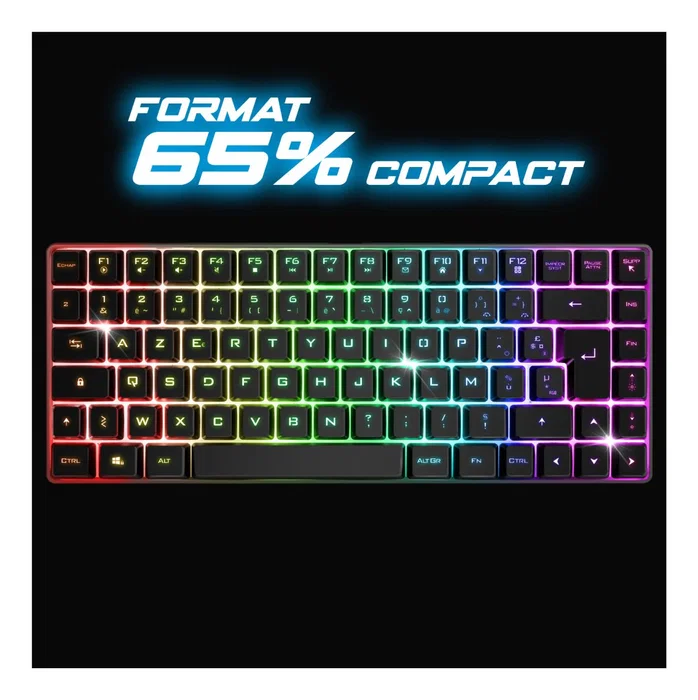 Spirit of Gamer Elite K70 RGB Inalámbrico Negro Español