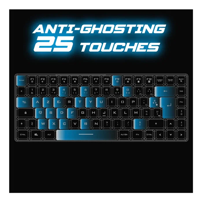 Spirit of Gamer Elite K70 RGB Inalámbrico Negro Español