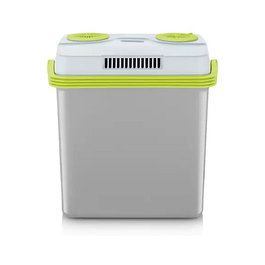 Severin TKB 2925 Caja Frigorífica Eléctrica Portátil 25 L, Función Mantener Calor, USB, 58 W, Color Verde y Gris