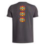 Camiseta de Manga Corta Infantil Under Armour Flame Wm Ss Gris