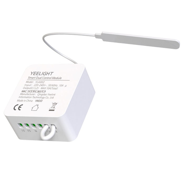 Módulo Relé Yeelight Smart Duel Módulo Relé Yeelight Smart Duel