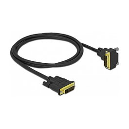 DeLOCK Cable DVI-D a DVI-D 24+1 Angulado 1 m