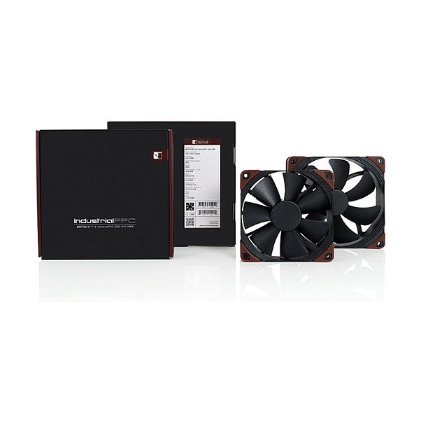 Noctua NF-F12 iPPC-2000 - Ventilador de Caja PC 120mm, 2000 RPM, Flujo de Aire 121.8 m³/h, IP52, Color Negro/Marrón
