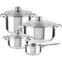 Batería de Cocina Magefesa DUX7PCS Plateado 7 Piezas