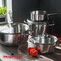 Magefesa Batería de cocina Dux 7 piezas de acero inoxidable