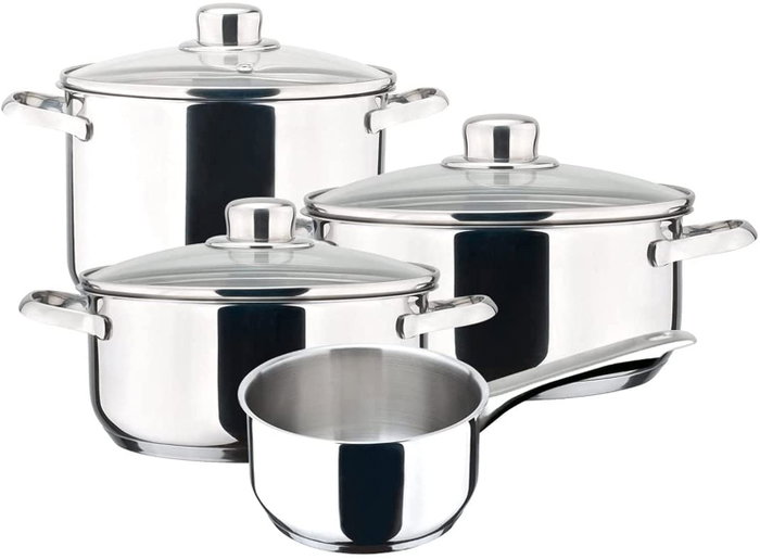 Magefesa Batería de cocina Dux 7 piezas de acero inoxidable Magefesa Batería de cocina Dux 7 piezas de acero inoxidable