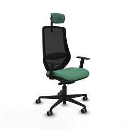 PIQUERAS Y CRESPO Silla de oficina Mardos Verde esmeralda y Negro