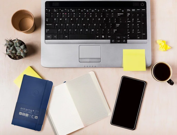 Antartik Cuaderno A6 Tapa Blanda Rayas Azul Marino 100 Hojas 80gr FSC