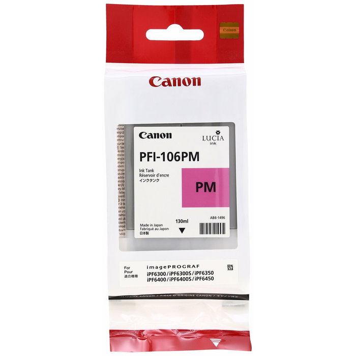 Canon PFI-106PM Cartucho de Tinta Magenta Foto 130ml