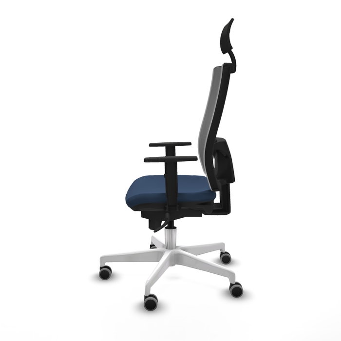 PIQUERAS Y CRESPO Silla de oficina Horna con mecanismo Sincro, Azul marino y Gris PIQUERAS Y CRESPO Silla de oficina Horna con mecanismo Sincro, Azul marino y Gris