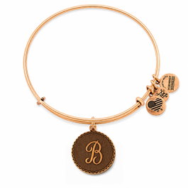 Alex And Ani Pulsera de Metal Letra B Dorado
