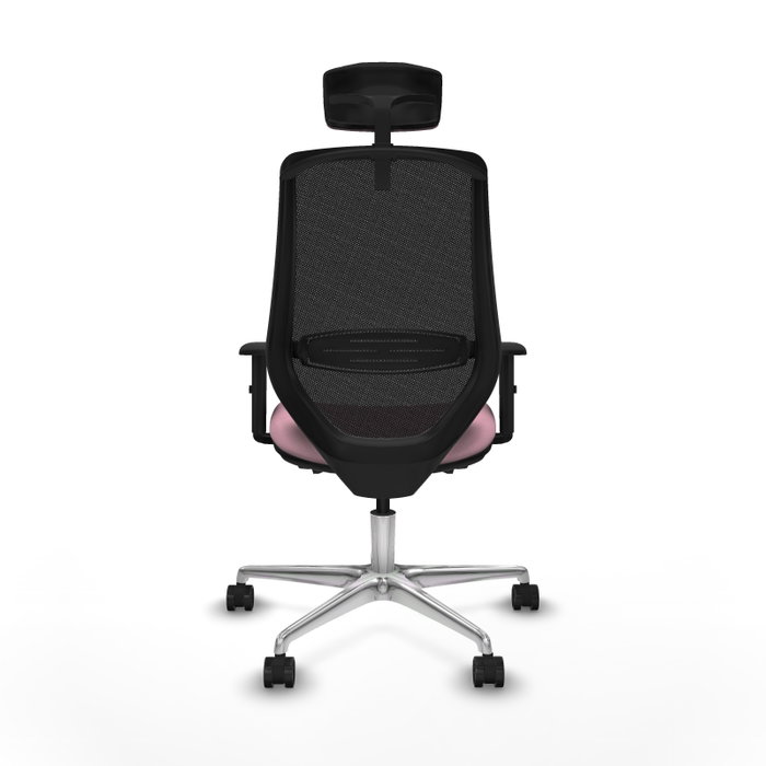 PIQUERAS Y CRESPO Silla de oficina Mardos con mecanismo Sincro/Traslack, Rosa y Negro