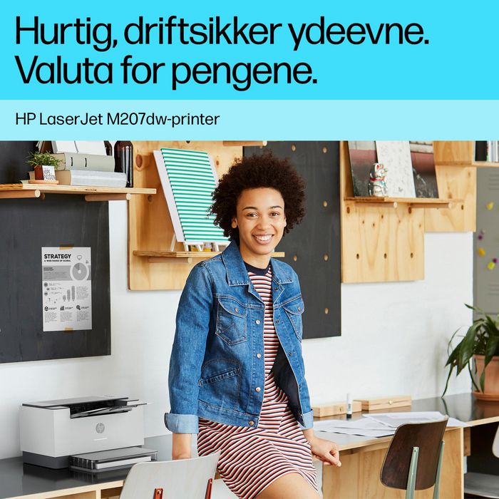 HP Impresora LaserJet M207dw Multifuncional Dúplex Wi-Fi Inalámbrica Blanco y Negro