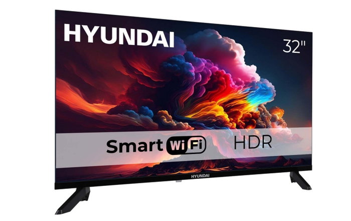 Hyundai HLM32TS500SMART Televisor LED 32 Pulgadas HD Ready Smart TV HDR DVB-T2 DVB-S2 Wi-Fi Negro