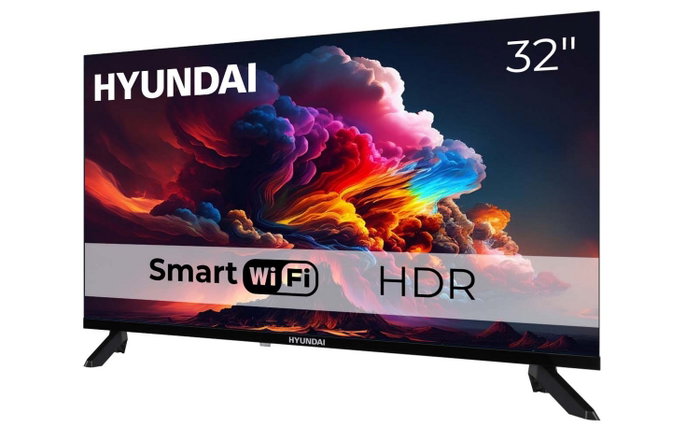 Hyundai HLM32TS500SMART Televisor LED 32 Pulgadas HD Ready Smart TV HDR DVB-T2 DVB-S2 Wi-Fi Negro
