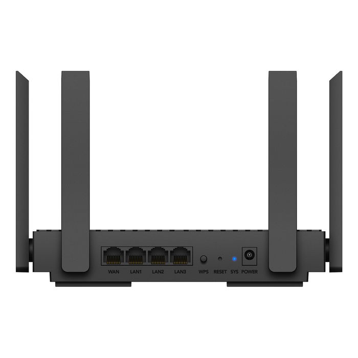 Cudy AX1500 Gigabit Wi-Fi 6 Router Inalámbrico Doble Banda 2.4GHz/5GHz Ethernet Negro