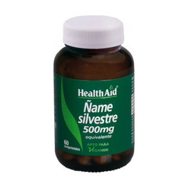 Health Aid Ñame Silvestre (Wild Yam) 500mg 60 Comprimidos Complemento Alimenticio Menopausia Articulaciones