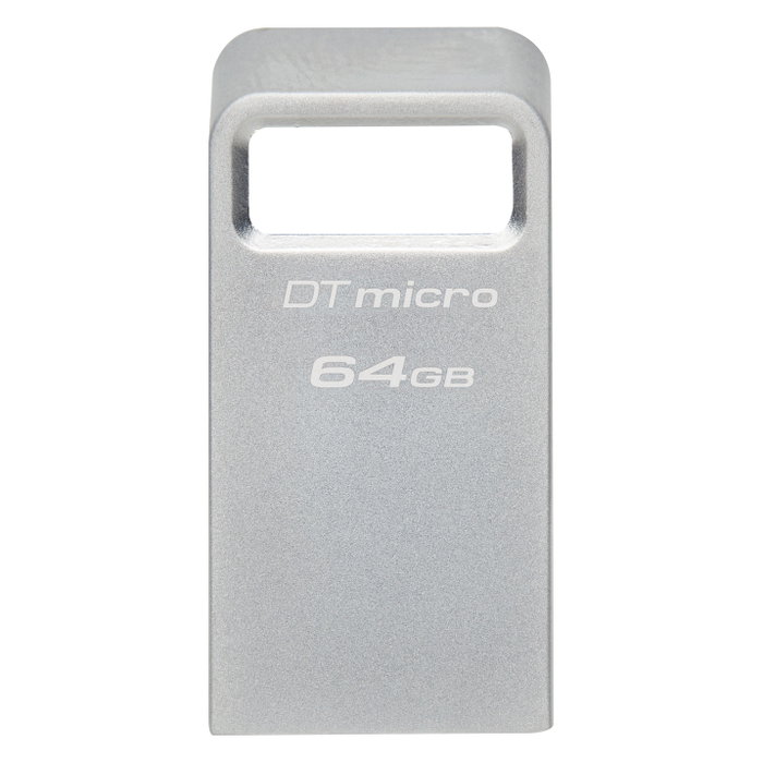 Kingston DataTraveler Micro 64 GB USB 3.2 Gen 1 Plata
