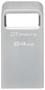 Kingston DataTraveler Micro 64 GB USB 3.2 Gen 1 Plata