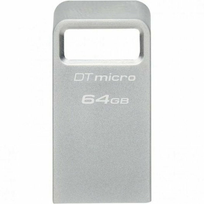 Kingston DataTraveler Micro 64 GB USB 3.2 Gen 1 Plata