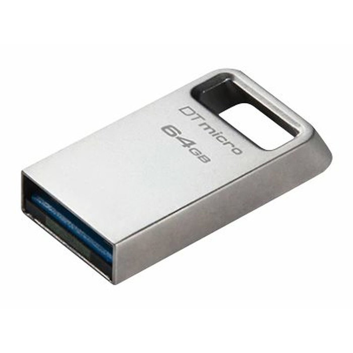 Kingston DataTraveler Micro 64 GB USB 3.2 Gen 1 Plata