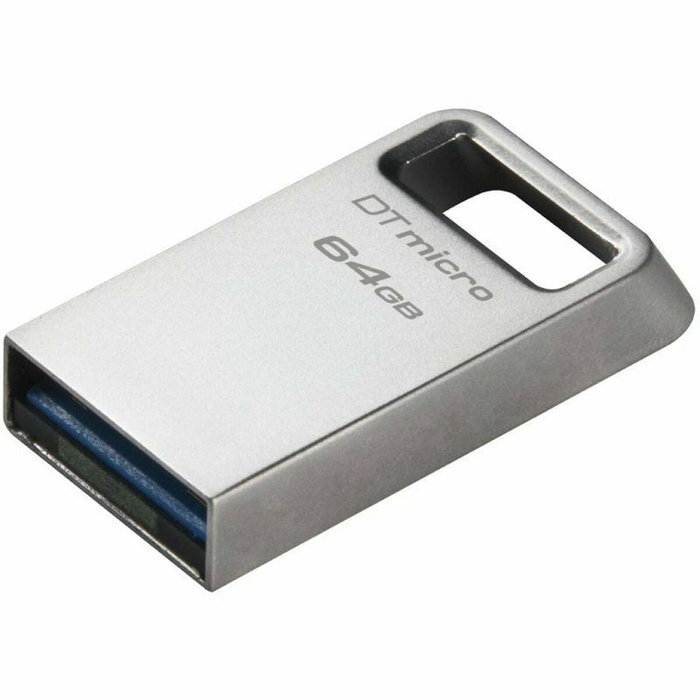 Kingston DataTraveler Micro 64 GB USB 3.2 Gen 1 Plata
