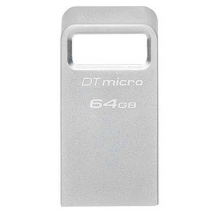Kingston DataTraveler Micro 64 GB USB 3.2 Gen 1 Plata