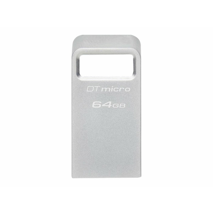 Kingston DataTraveler Micro 64 GB USB 3.2 Gen 1 Plata