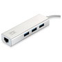 Level One Adaptador USB 3.0 Gigabit Ethernet y Hub de 3 Puertos USB 3.0 USB-0503