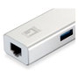 Level One Adaptador USB 3.0 Gigabit Ethernet y Hub de 3 Puertos USB 3.0 USB-0503
