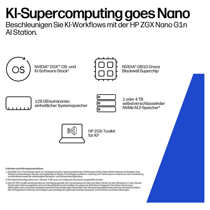 HP ZGX Nano G1n AI NVIDIA GB10 128GB/4TBSSD/Nvidia DGX
