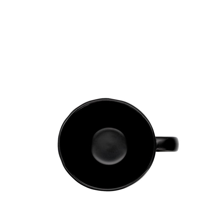 SUMMA BARISTA Taza de Café, Negro, Capacidad 27.5 cl, Altura 7.5 cm, Diámetro 9.5 cm, Vitro Porcelana Mate, Apto Lavavajillas (Set de 6)