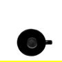 SUMMA BARISTA Taza de Café, Negro, Capacidad 27.5 cl, Altura 7.5 cm, Diámetro 9.5 cm, Vitro Porcelana Mate, Apto Lavavajillas (Set de 6)