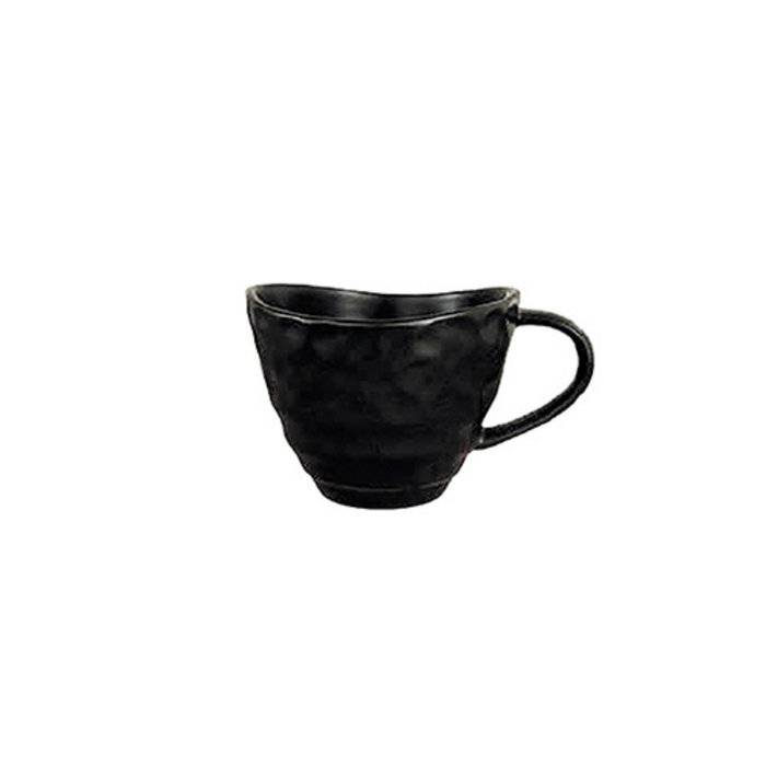 Summa Taza Barista de Porcelana, Color Negro, 27 cl (9.5 cm diámetro x 7.5 cm alto) (Set de 6)
