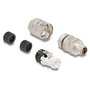 DeLOCK 86032 Conector M12 X-codificado 8 Pin LSA Cat.6a Plata