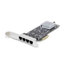 Startechcom Tarjeta de Red PR42GI PCIe con 4 Puertos RJ-45 de 2.5Gbps NBASE-T y Chip Intel I225-V