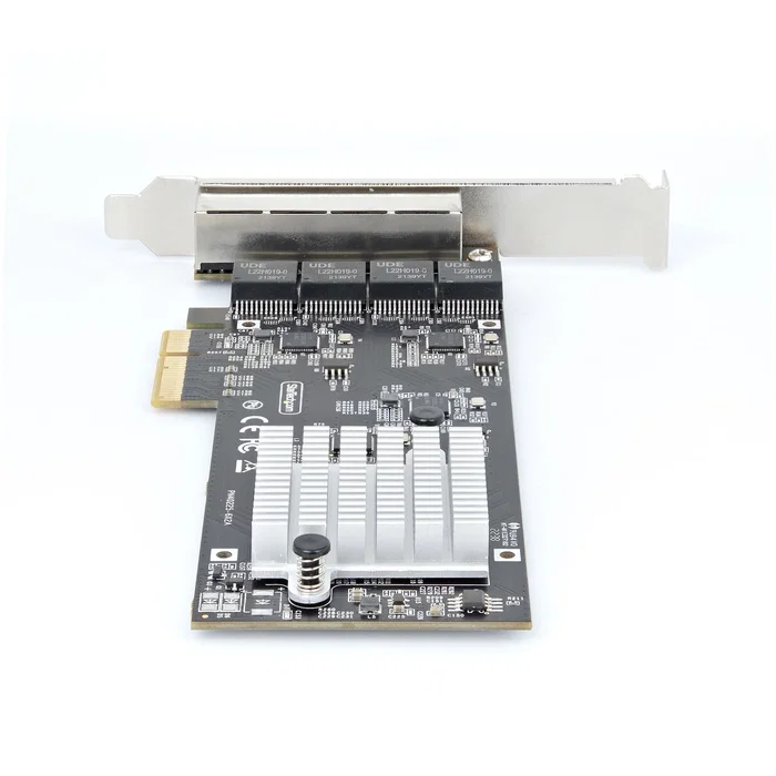 StarTech.com PR42GI - Tarjeta de Red PCIe 4 Puertos Ethernet 2,5 GbE NBASE-T con Chip Intel I225-V - Compatible con Windows, Linux y Windows Server