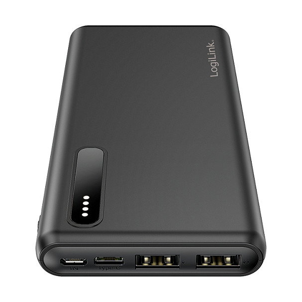 LogiLink Mobile Power Bank, LiPo, 8.000 mAh, negro