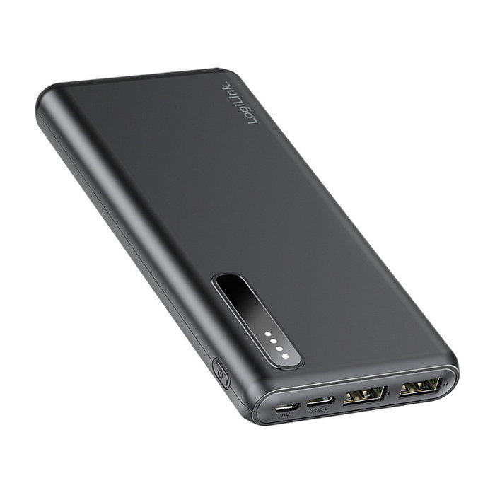 LogiLink Mobile Power Bank, LiPo, 8.000 mAh, negro