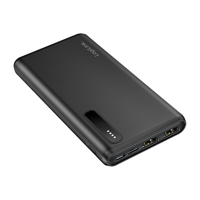LogiLink Mobile Power Bank, LiPo, 8.000 mAh, negro