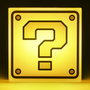 PALADONE Lámpara LED Question Block de Super Mario Bros, Tamaño 19cm, Luz Amarilla, Funciona con USB o Pilas AAA